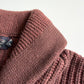 RRL Ralph Lauren (S) Cashmere/Merino Wool Rust Maroon Cardigan Sweater