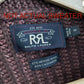 RRL Ralph Lauren (S) Cashmere/Merino Wool Rust Maroon Cardigan Sweater