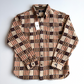 NWT RRL Ralph Lauren (L) Cody Jacquard Cotton Brown/Orange Heritage Work Shirt