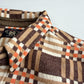 NWT RRL Ralph Lauren (L) Cody Jacquard Cotton Brown/Orange Heritage Work Shirt