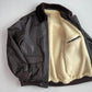 VNTG LL Bean (L/XL Tall) Flying Tiger A-2 Leather Shearling Collar Bomber Jacket