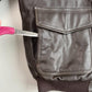 VNTG LL Bean (L/XL Tall) Flying Tiger A-2 Leather Shearling Collar Bomber Jacket