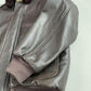 VNTG LL Bean (L/XL Tall) Flying Tiger A-2 Leather Shearling Collar Bomber Jacket