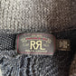 RRL Ralph Lauren (M) Patchwork Indigo Cotton/Wool/Linen Cardigan Sweater