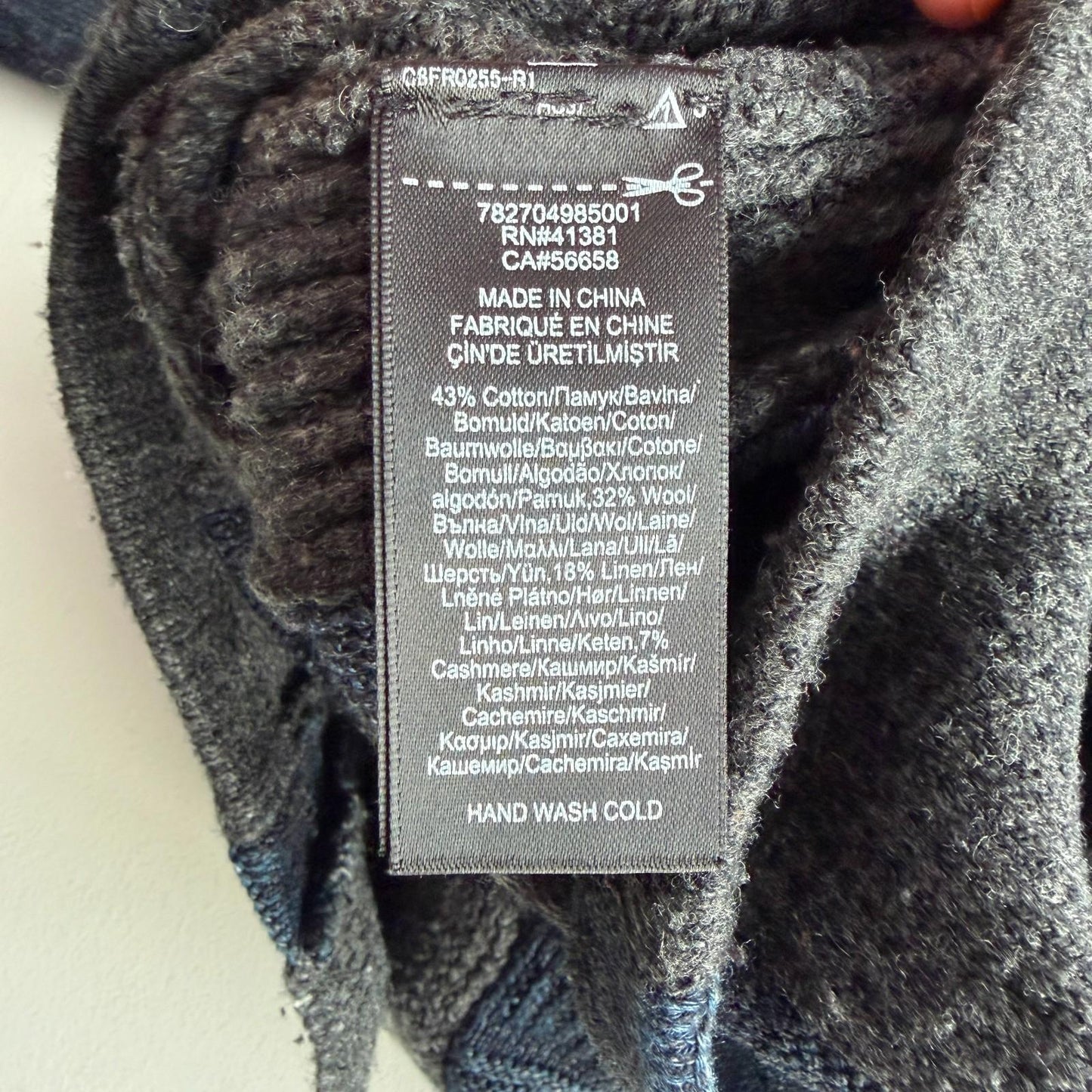 RRL Ralph Lauren (M) Patchwork Indigo Cotton/Wool/Linen Cardigan Sweater