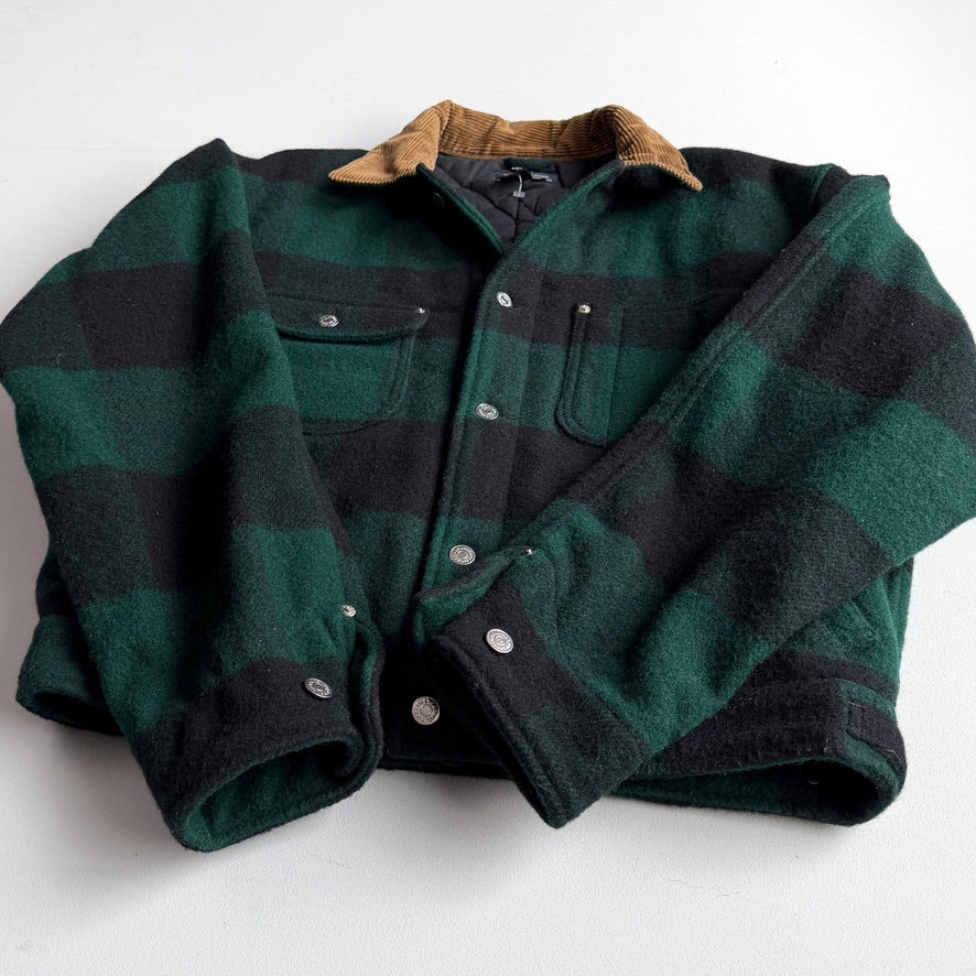 NWOT VNTG Polo Ralph Lauren (M) Wool Plaid Trucker Woodsmen Jacket