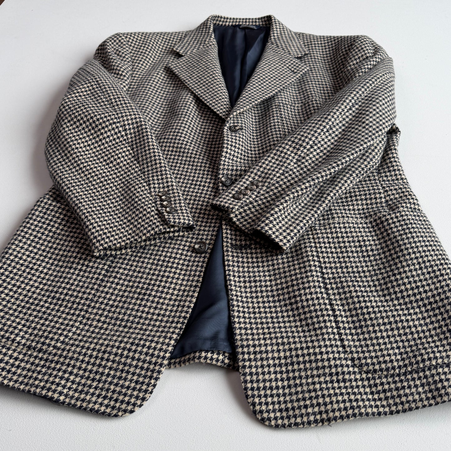 VNTG Ralph Lauren (Pre-Purple Label) 46R Wool Houndstooth Sport Coat