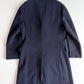 Polo Ralph Lauren (40R) Navy Blue 100% Wool Melton Overcoat