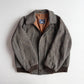 VNTG Burberry (XL) Tweed Melange Wool Raglan Sleeve Bomber Jacket