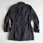 Burberry Brit (XL) 100% Cotton Twill Black Trench Coat
