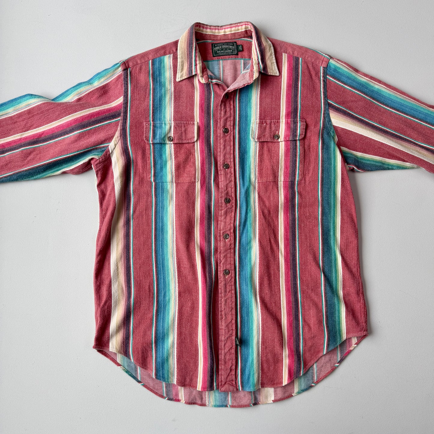 VNTG Ralph Lauren Polo Country (L) Southwest Blanket Cotton Shirt
