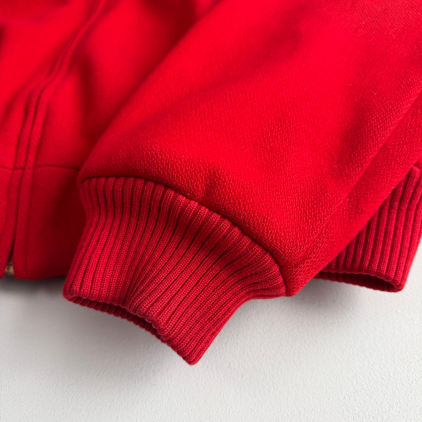 VNTG Polo Ralph Lauren (XL) Fire Engine Red Wool Raglan Sleeve Jacket