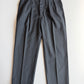 VNTG Polo Ralph Lauren (36x32) Wool French Workwear Stripe Back Cinch Trouser Pants