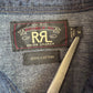 RRL Ralph Lauren (M) Denim Indigo Pearl Snap Western Shirt