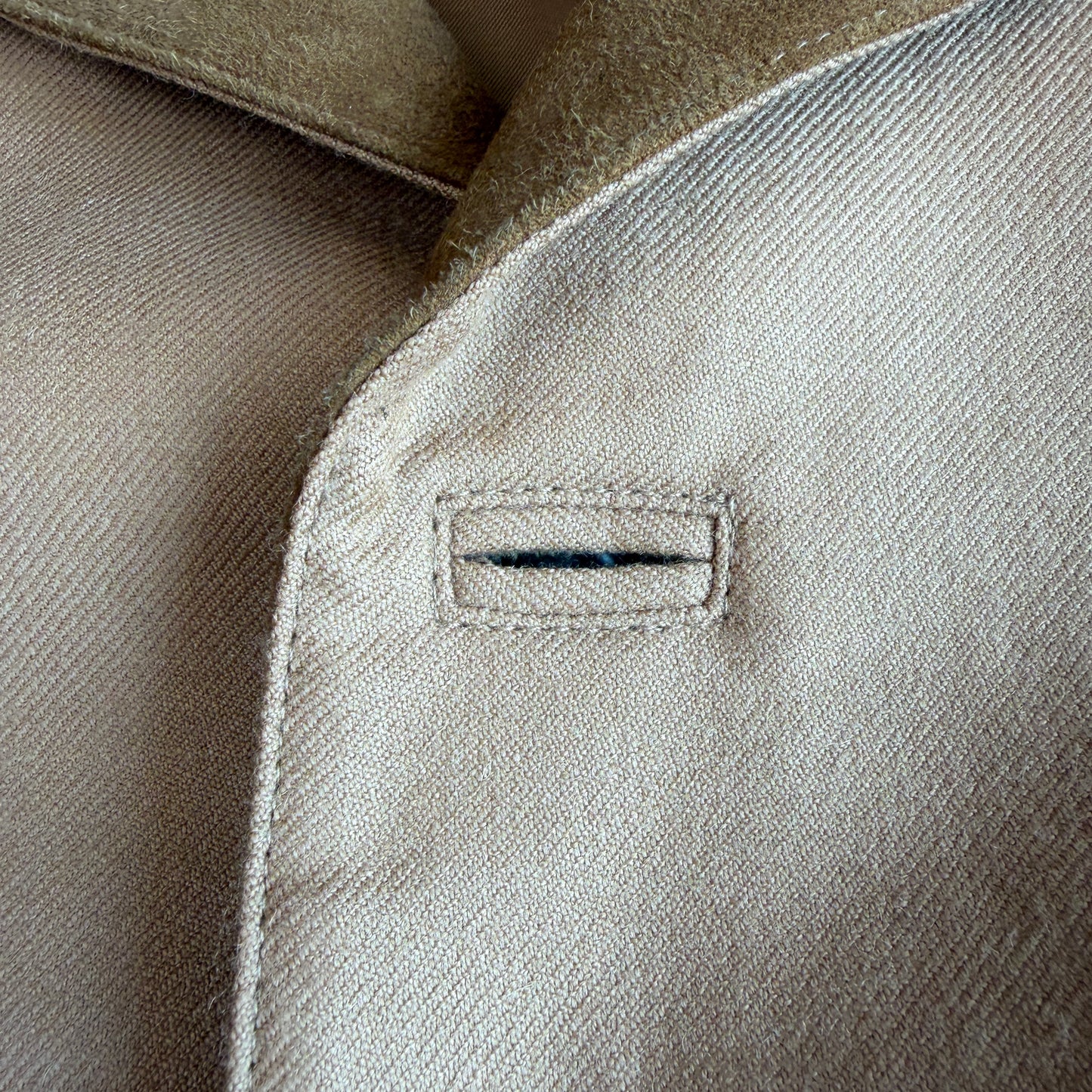 MINT! Ralph Lauren Polo Golf (L) Apricot Baby Alpaca Suede Trim Jacket