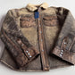 NWT Polo Ralph Lauren (S) Leather Shearling Western Pearl Snap Jacket Shirt