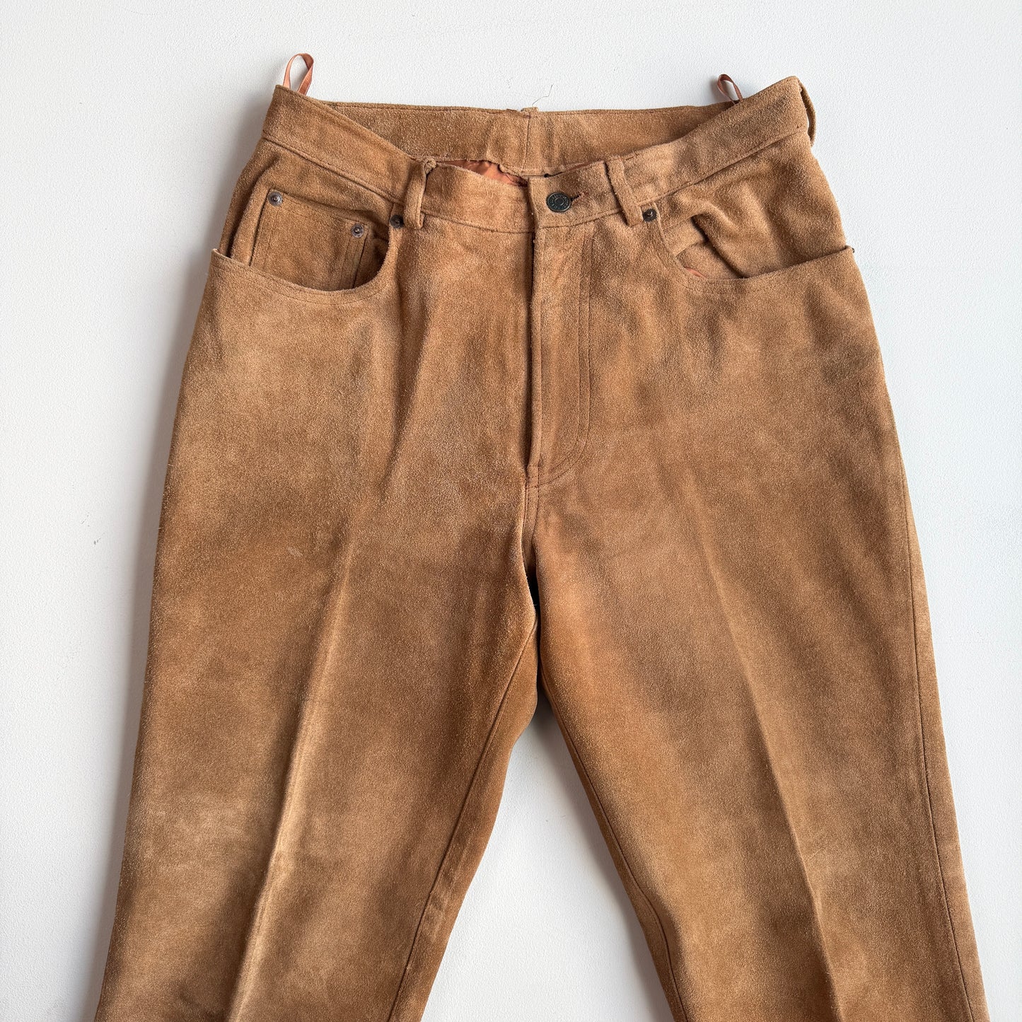 VNTG Polo Ralph Lauren (31/32 x 31) Suede Leather Western Lined Pants