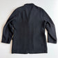 Ermenegildo Zegna (L / 52IT) Cotton/Wool Ribbed Off-Black Car Coat