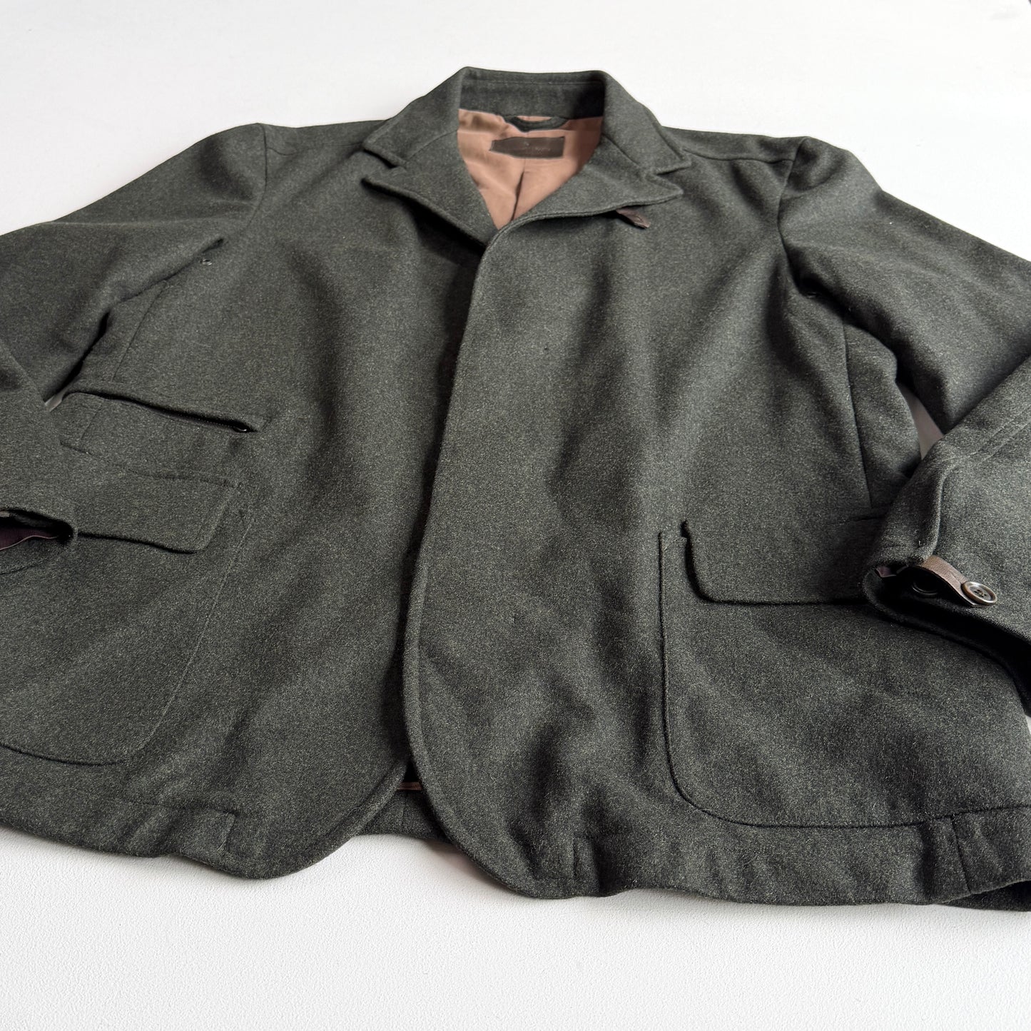 Ermenegildo Zegna (M) "Soft" Loden Green Wool/Cashmere Sport Jacket