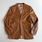 Polo Ralph Lauren (M) Glove Soft Cognac Brown Leather Sport Coat