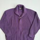 Paul Stuart (XL) Royal Purple Wool Heavy Rib-Knit Zip Sweater Cardigan