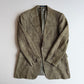 Polo Ralph Lauren (42R) Olive Green 100% Flax Tweed Herringbone Sport Coat