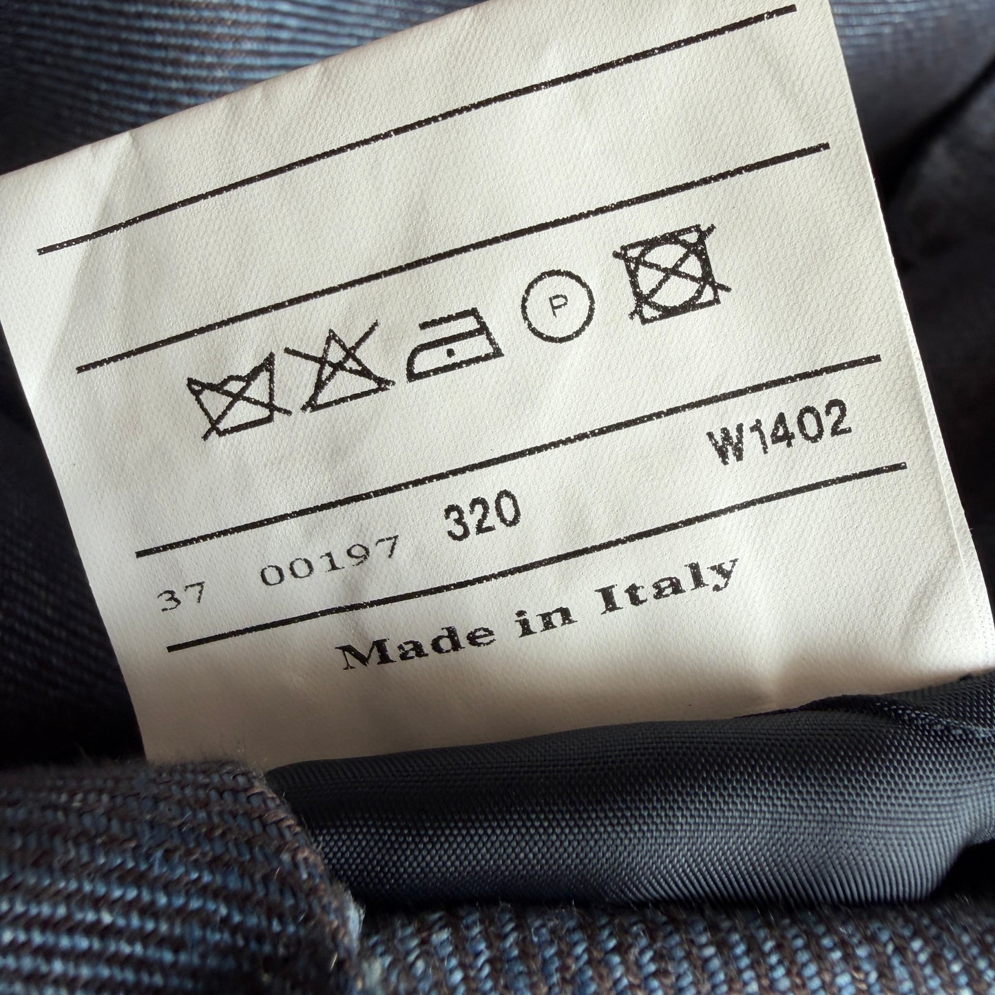 Canali 48IT (fits like 50IT) Iridescent Slate Blue Linen Chore Coat