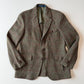 Polo Ralph Lauren (42R) Half-Norfolk Glen Plaid Suede-Trim Coat