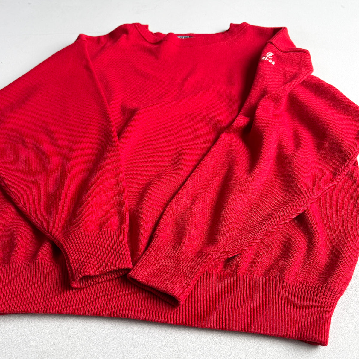 RARE VNTG Polo Ralph Lauren (XL) CP RL-92 Cotton/Wool/Cashmere Red Sweater
