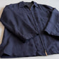 Canali (56 / 46L) 100% Silk Navy Blue Full Zip Tailored Harrington Jacket
