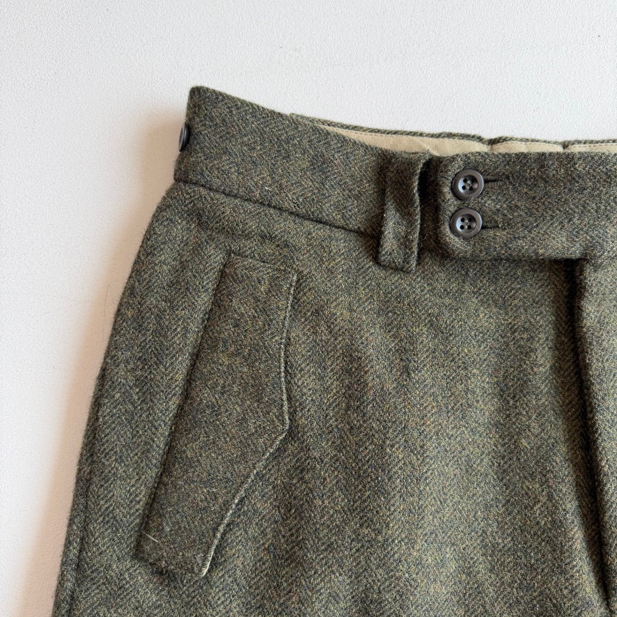 Polo Ralph Lauren (32x30) 100% Wool Tweed Military Green Cargo Pants