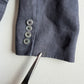 Polo Ralph Lauren (46 /46L) Half-Norfolk 100% Linen Slate Blue Sport Coat