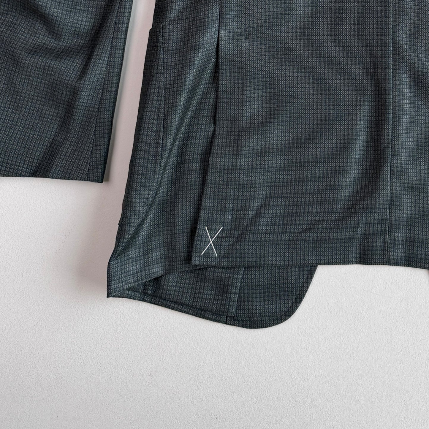 NWOT Ermenegildo (54L IT) Summer Weight Green Wool Hopsack Manhattan Sport Coat