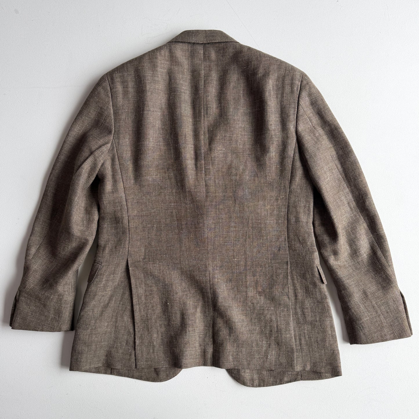 Ralph Lauren Purple Label (42R) Linen/Wool Hopsack Taupe Sport Coat