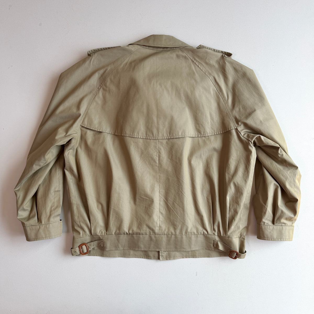 VNTG Burberry (54 / XL) Cotton Gabardine Zip Harrington Jacket