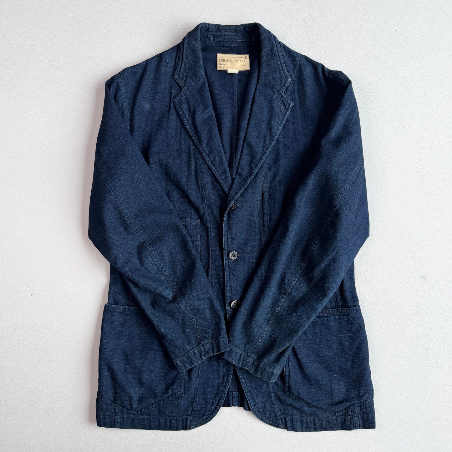 RRL Ralph Lauren (M) Indigo Dyed Cotton Naval Sport Chore Coat
