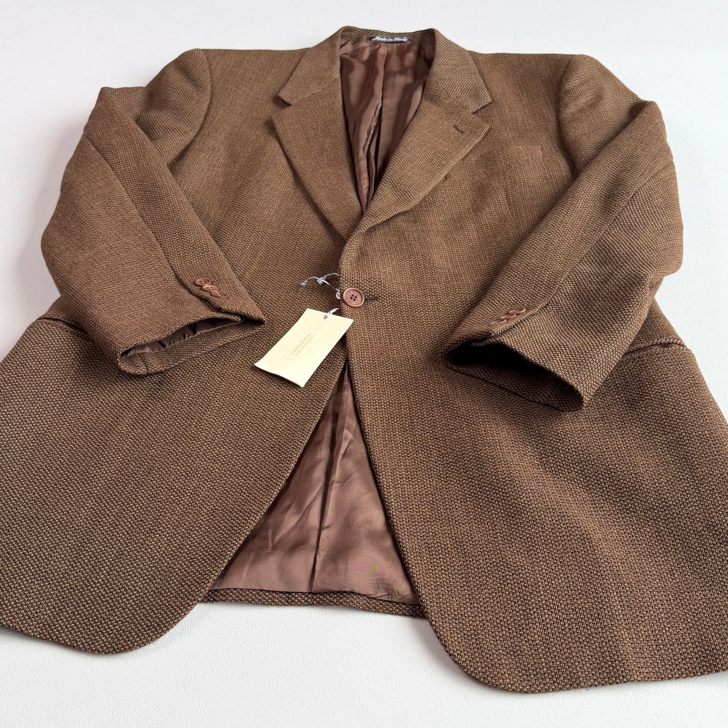 NWT VNTG Giorgio Armani (46R / 56IT) Wool Hopsack Single-Button Sport Coat