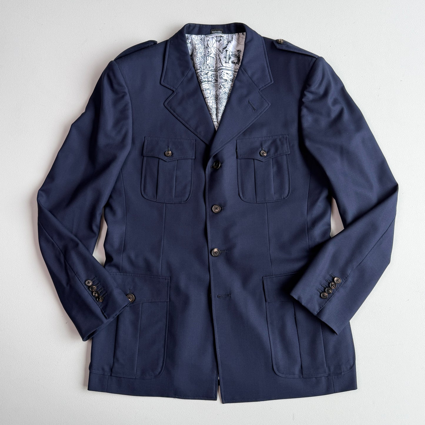 Ermenegildo Zegna (40R) Wool Military Safari Sports Jacket