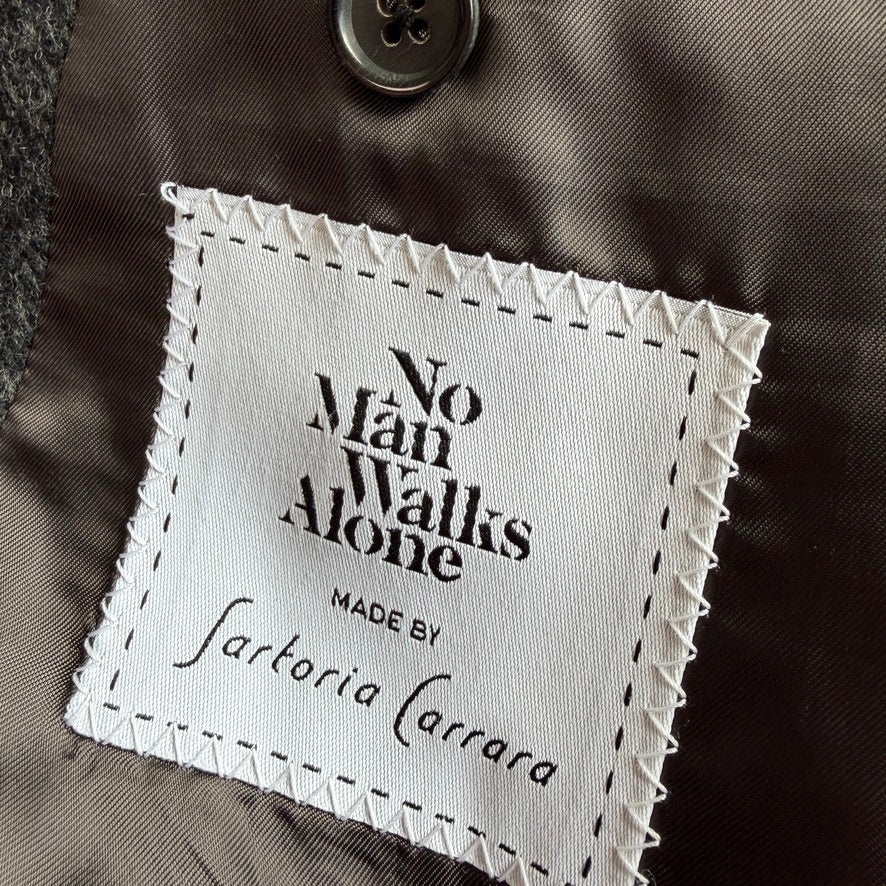 No Man Walks Alone x Sartoria Carrara (42 /52) Fox Bro Wool Double Breast Coat