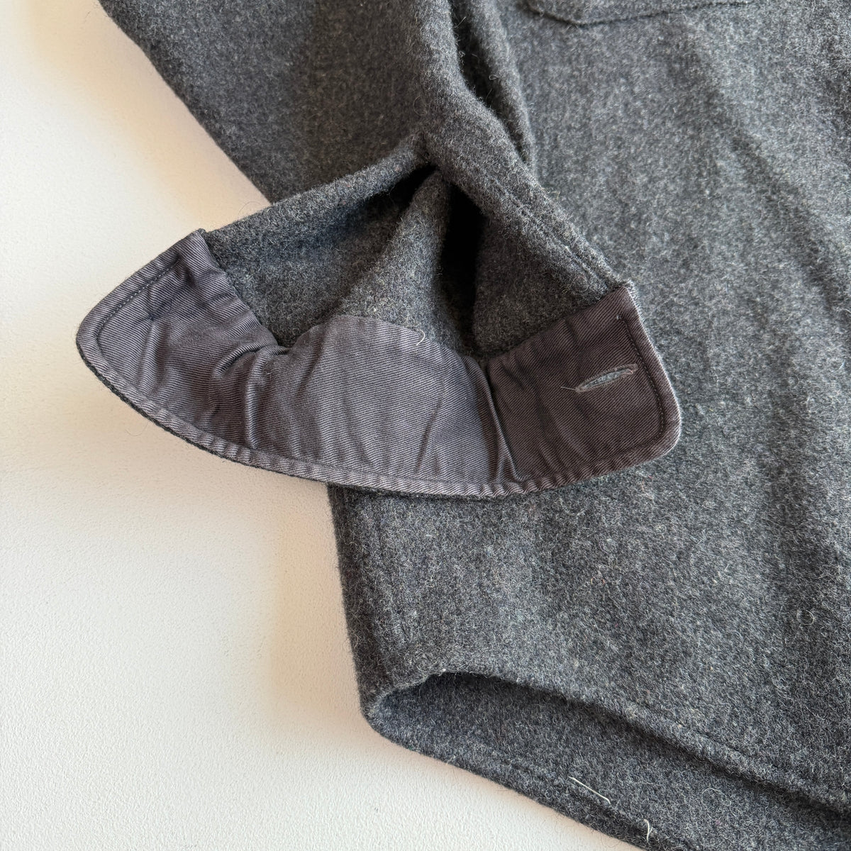 VNTG RRL Ralph Lauren (L) Charcoal Gray Wool Blend Overshirt