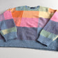 Polo Ralph Lauren (L) Brushed Wool Check Pastel "shaggy dog-like" Sweater