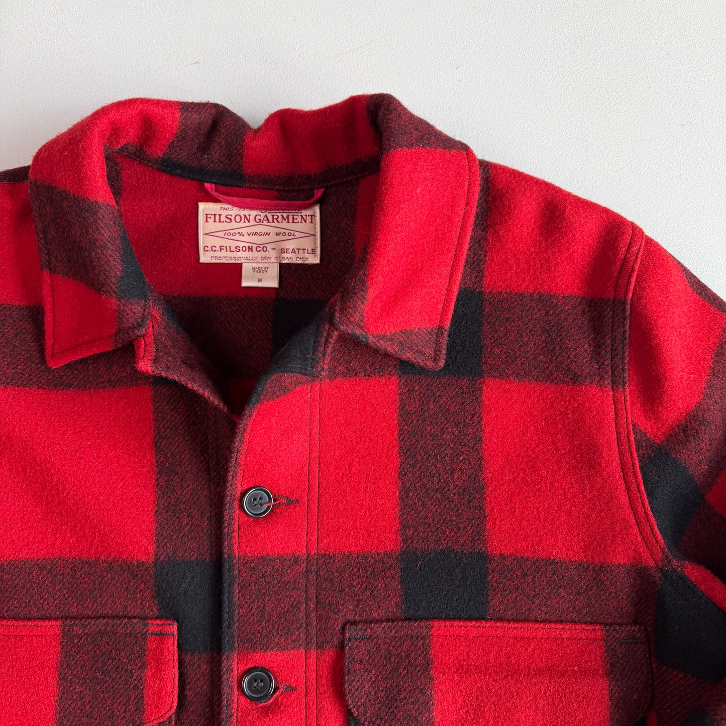 Filson (M) Buffalo Plaid Cruiser Mackinaw Wool Jacket