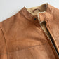 Ermenegildo Zegna (50IT /M) Leather Shearling Tan Bomber Jacket