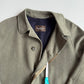Paul Stuart (40R) Sage 100% Wool Twill Lined Balmacaan Car Coat