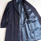 Polo Ralph Lauren (40R) Navy Blue 100% Wool Melton Overcoat
