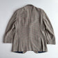 VNTG Polo Ralph Lauren (42R) 100% Silk Blue & Beige w/ Red Overcheck Sport Coat