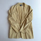 Dolce & Gabbana (48IT) Suede Leather Single Button Golden Yellow Sport Coat