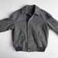 VNTG Burberry (36 / M) Tweed Wool Gray Raglan Sleeve Jacket