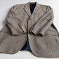 VNTG Polo Ralph Lauren (42R) 100% Silk Blue & Beige w/ Red Overcheck Sport Coat