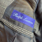 Ralph Lauren Purple Label (40R) Wool Flannel Glen Plaid Brown Sports Coat